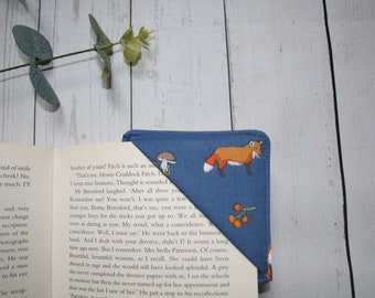 Fabric Book Corner | Corner Bookmark | Fabric Bookmark | Bookmark Corner |  Fabric Page Marker | Handmade Bookmark