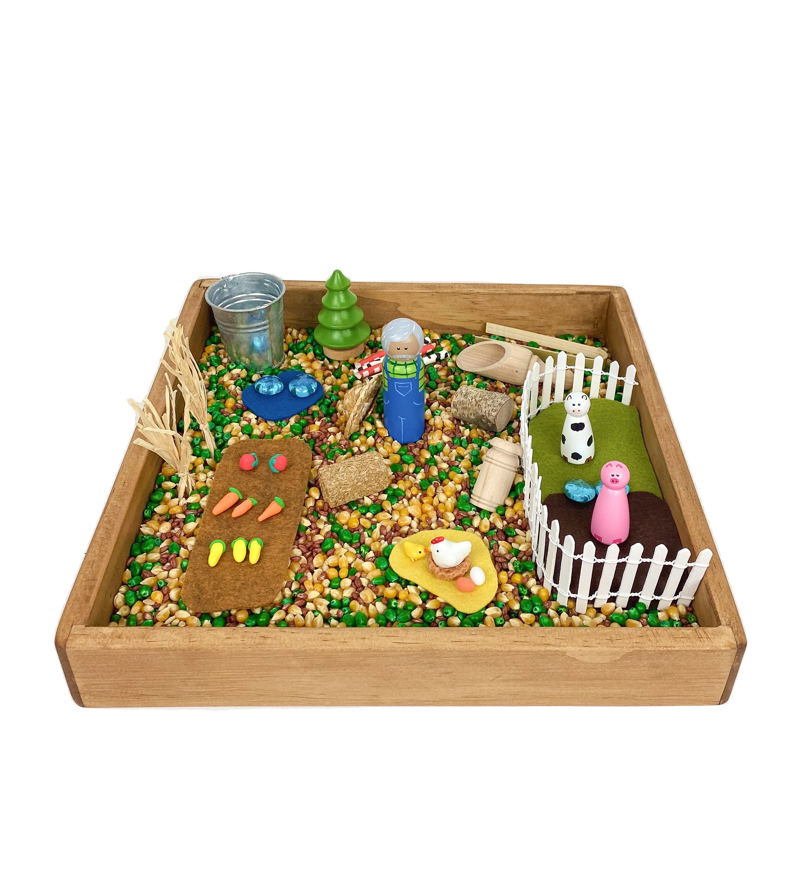 Pirate Sensory Tray Activity Set/ocean/sensory Bin Kit/small World  Play/loose Parts/imaginative Play Kit/wooden Peg Doll 