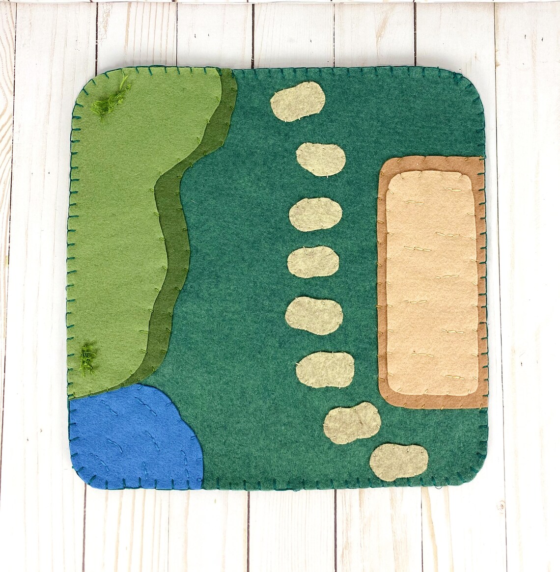 Garden Felt Play Mat/farm Mat/small World Play/loose Etsy