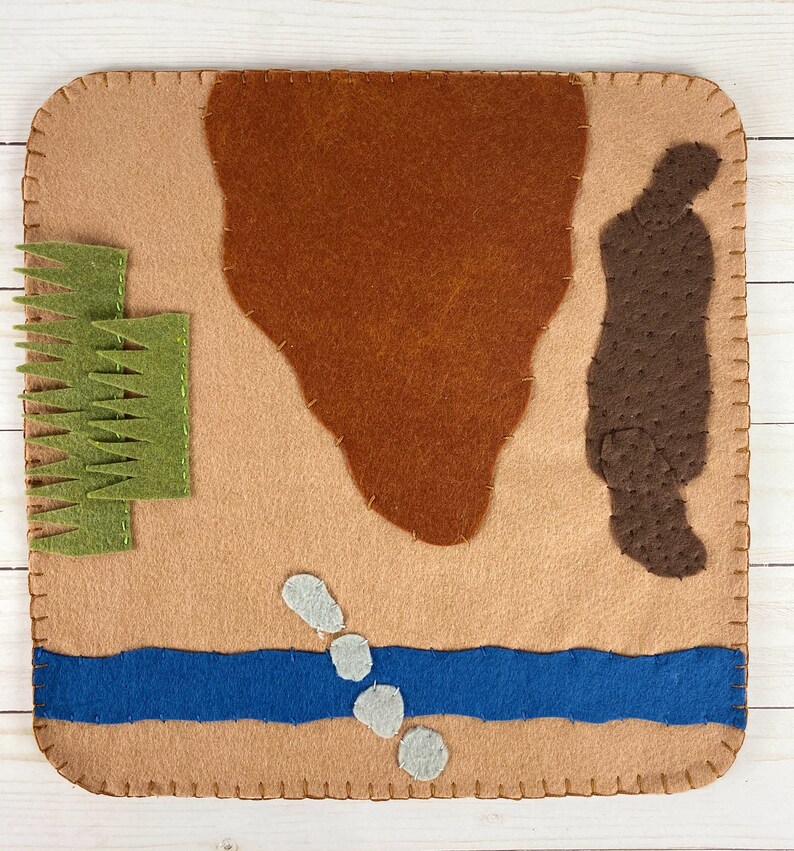 Dinosaur Playscapevolcano felt play matsmall worldwooden peg dollimaginative play kitloose partsopen ended toy