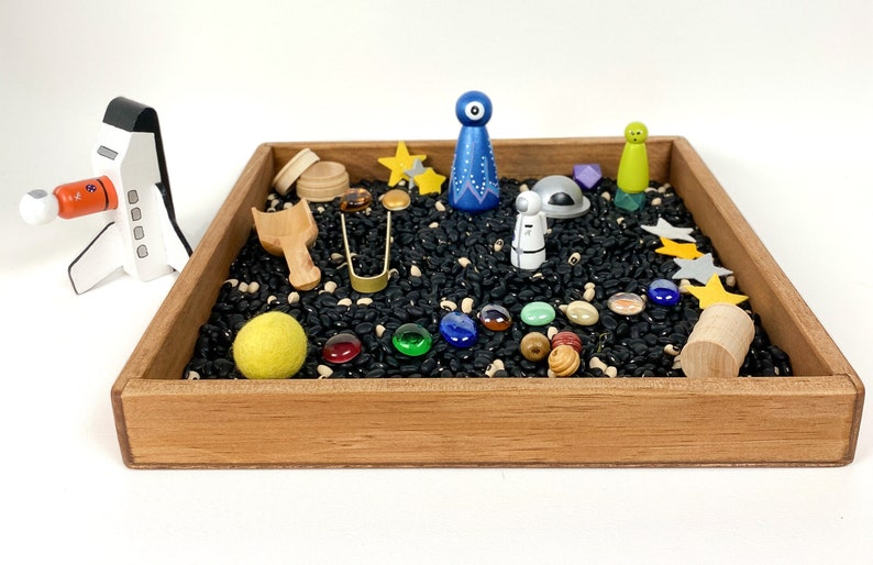  Space  sensory  bin kit small world play sensory  tray  loose 