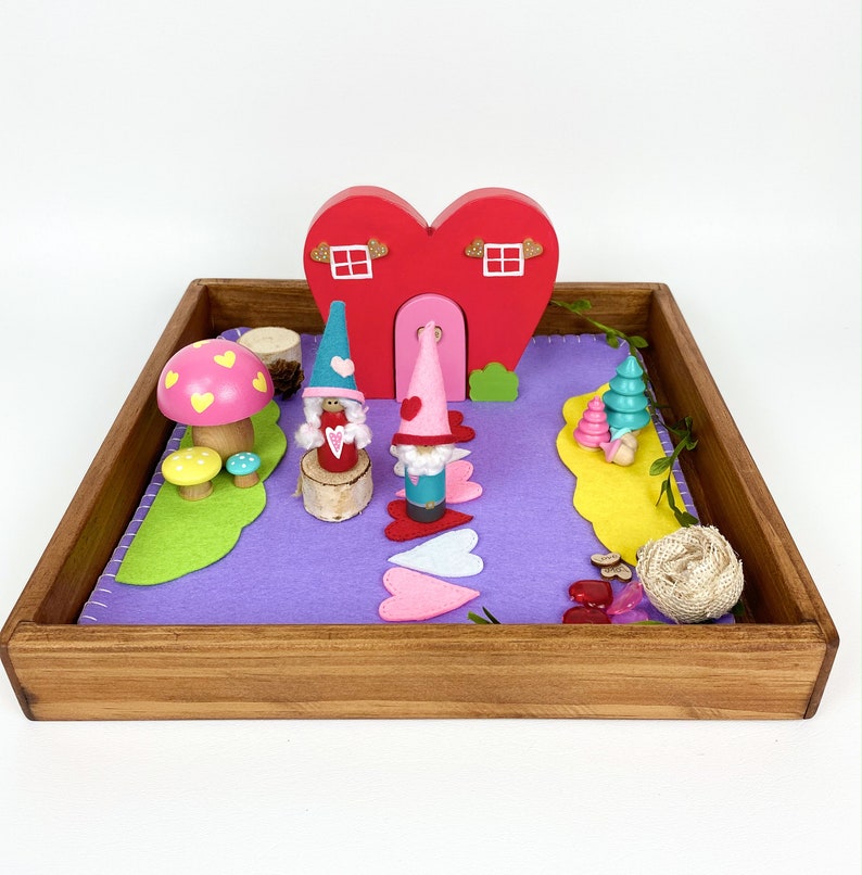 valentine gnomes forest playscape woodland do play shopping wood felt mat Ranking TOP14