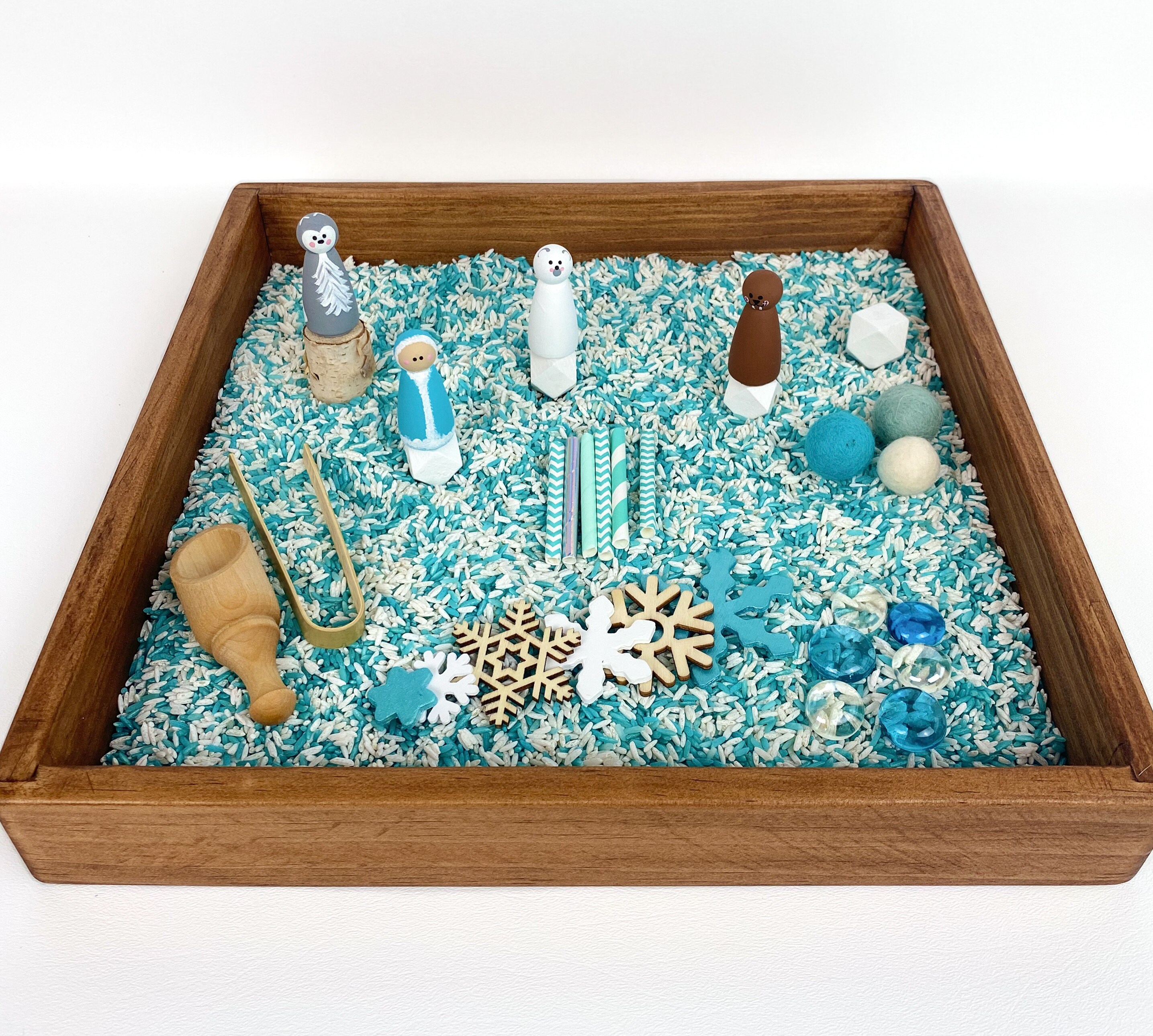 Go Fishing” Sensory Tray