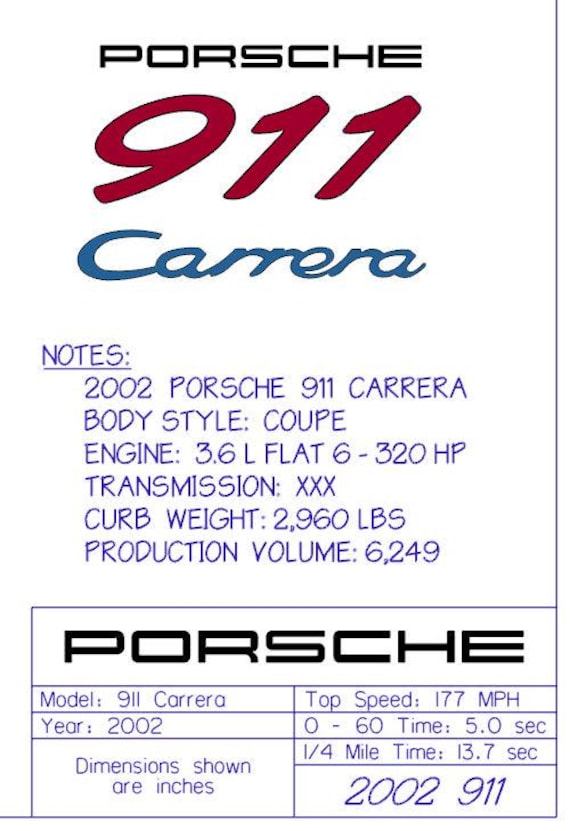 2002 Porsche 911 Carrera 