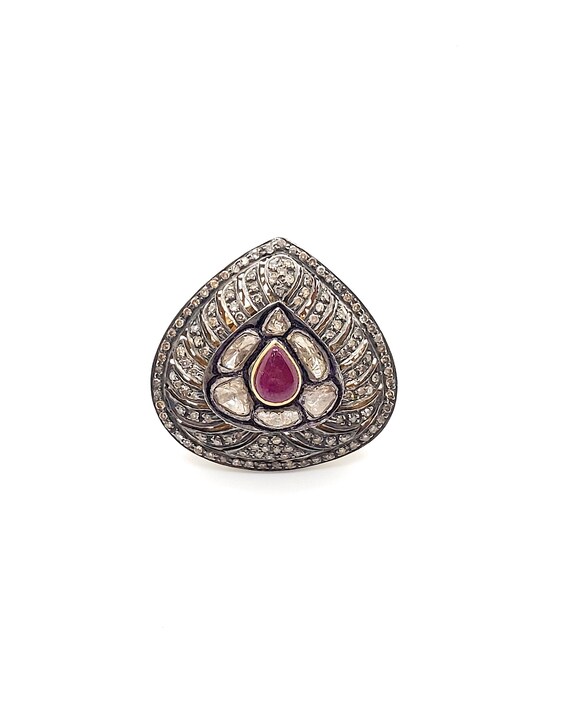 14kt Victorian Style Diamond Ring