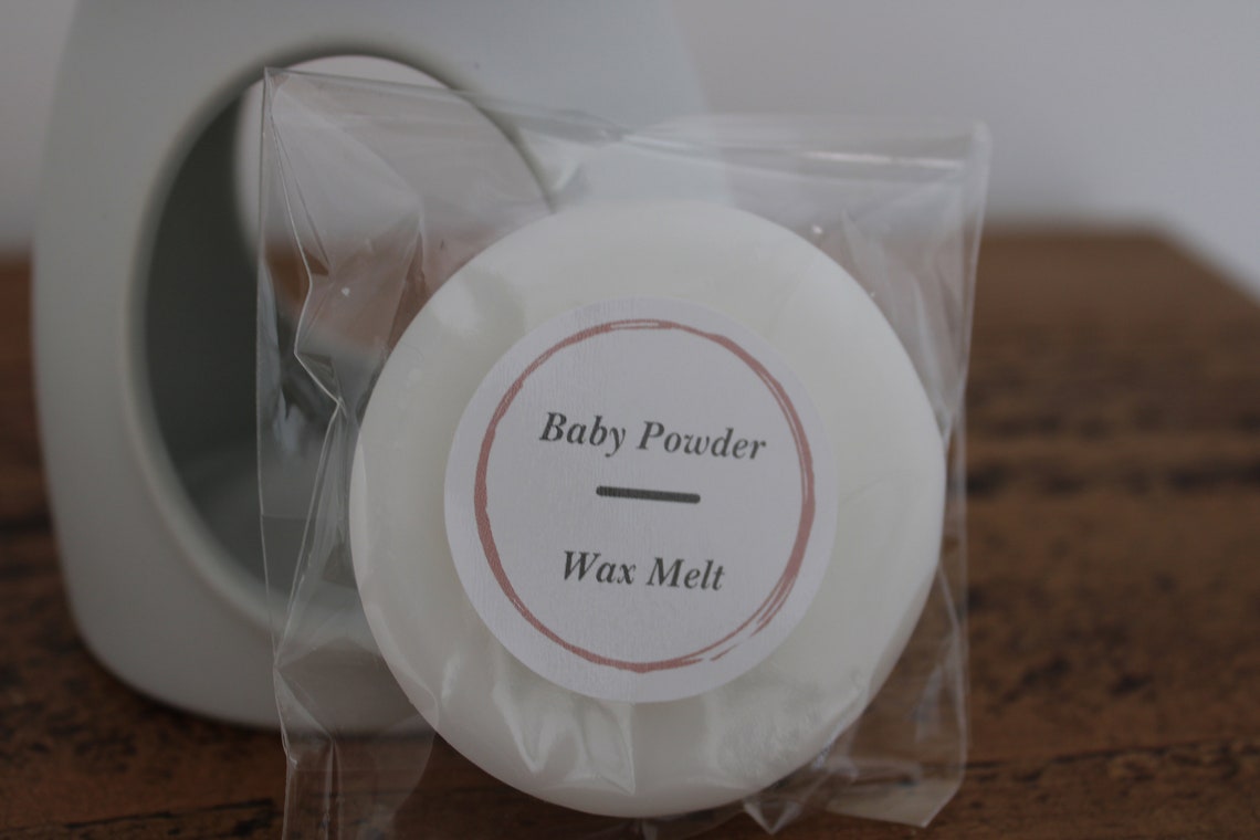 Paraffin Wax Melt Baby powder hand poured White Etsy