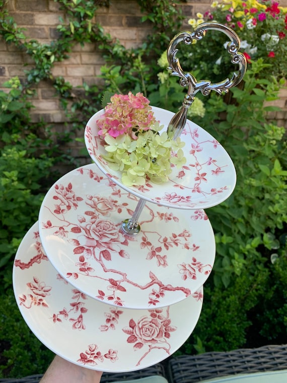 英国ヴィンテージ ロイヤルスタッフォードシャーTransferware トレイ