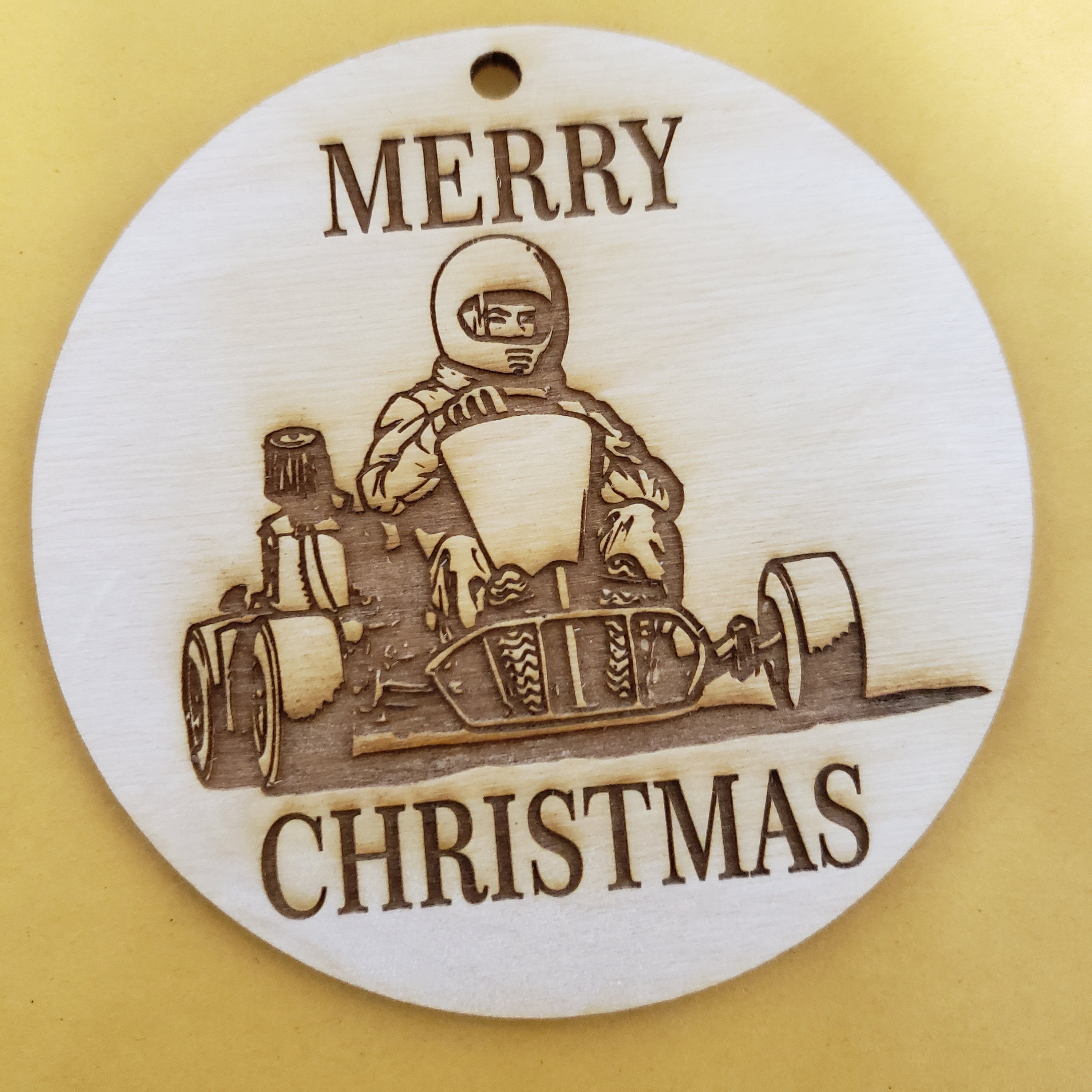 Go Kart Christmas Ornament 