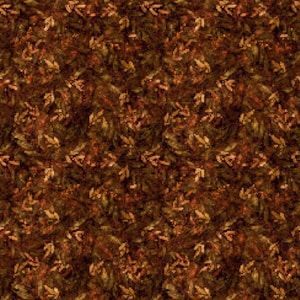 May include: A seamless pattern featuring a repeating design of brown, orange, and green leaves. The leaves are arranged in a random pattern, creating a natural and organic look.