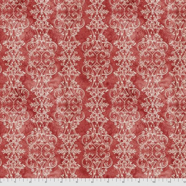 CHRISTMASTIME FANCIFUL RED Fabric by Tim Holtz  Sold By The Half Yard for Quilting, Sewing, Crafts and More!