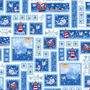 BABY BELUGA Patchwork Motiv für Quilting, Kinderzimmer Basteln und vieles mehr