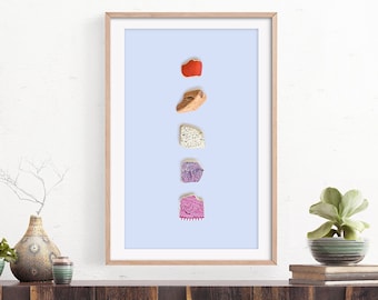 Subtle Pride Wall Art, Lesbian Gifts, Subtle Lesbian Art, Pride Poster, LGBTQ Home Decor, LGBTQIA Art, Queer Art Print, Pride Month Decor