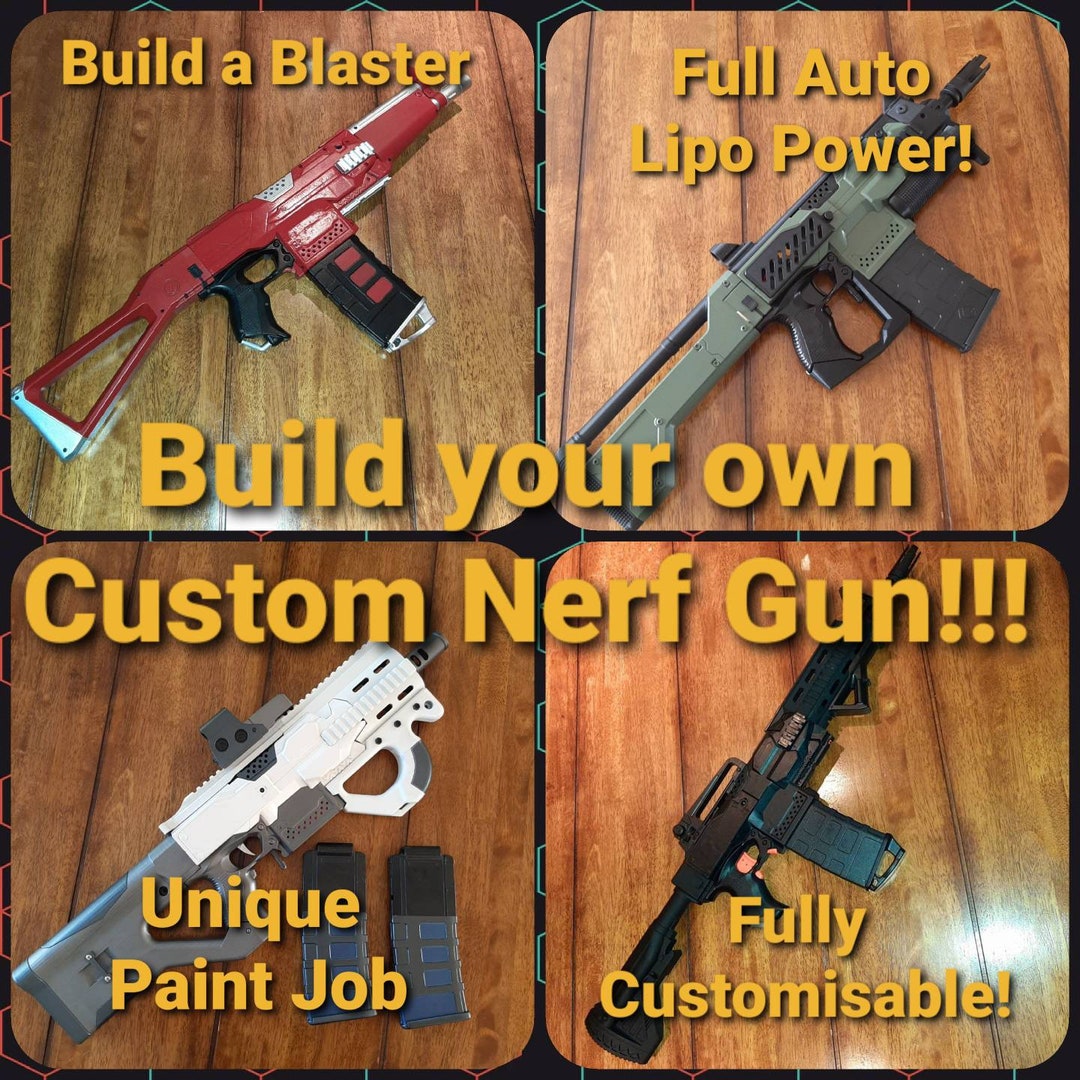 loft bruger Instruere Build Your Own Custom Nerf Gun - Etsy