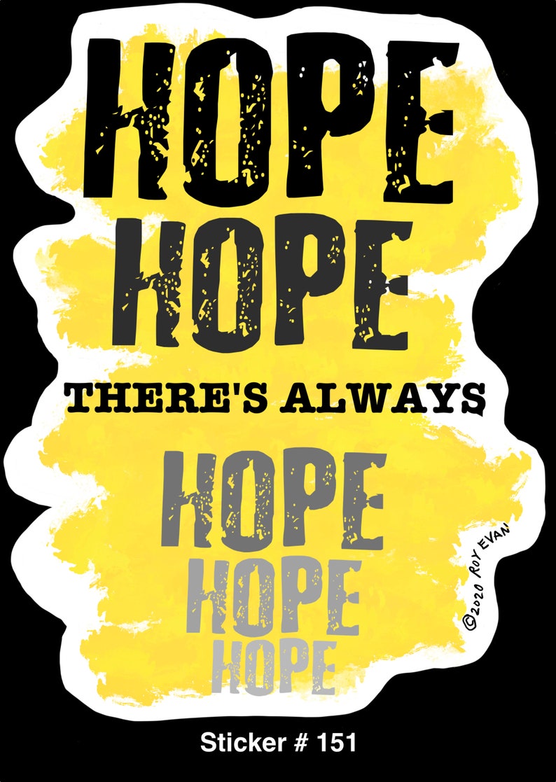 Project Hope Sticker Hope Sticker -inspirational Vinyl Sticker -inspirational - Optimism ...
