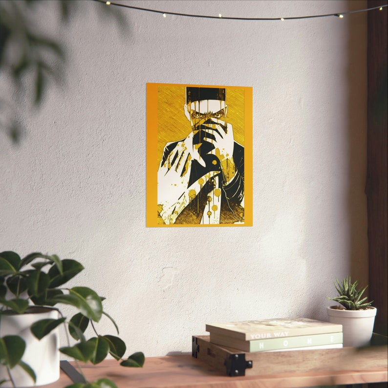 Fine Art Posters 11"x14" -"Chanting Priest" - Print of Original Artwork - Wall Decor - - Free Shipping - Office Decor image 4