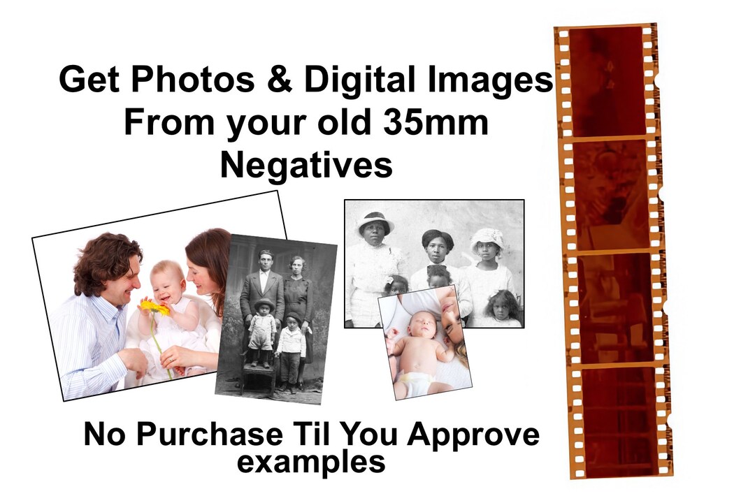 Your Old 35 Mm Negatives Scanned Digitized and Printed Etsy
