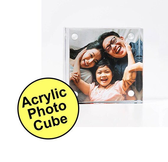 Acrylic Photo Cube 2x2 Acrylic Photo Block Etsy