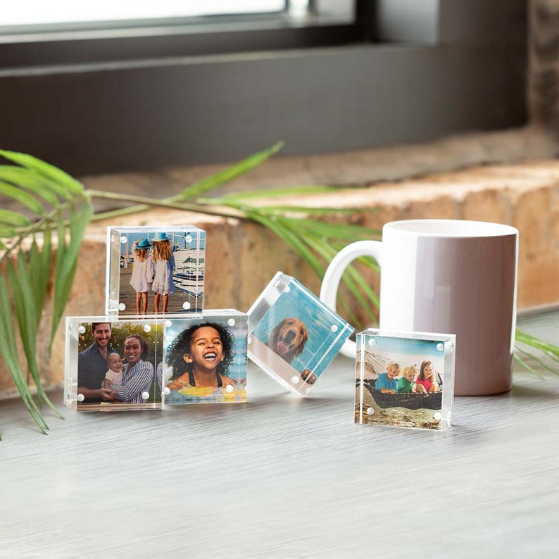 Acrylic Photo Cube 2x2 Acrylic Photo Block Etsy