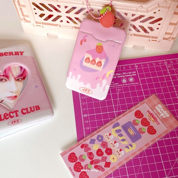 Strawberry Club Photocard Holder - Etsy