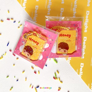 Porte-clés boîte de céréales holographique Baekhyun Delight EXO