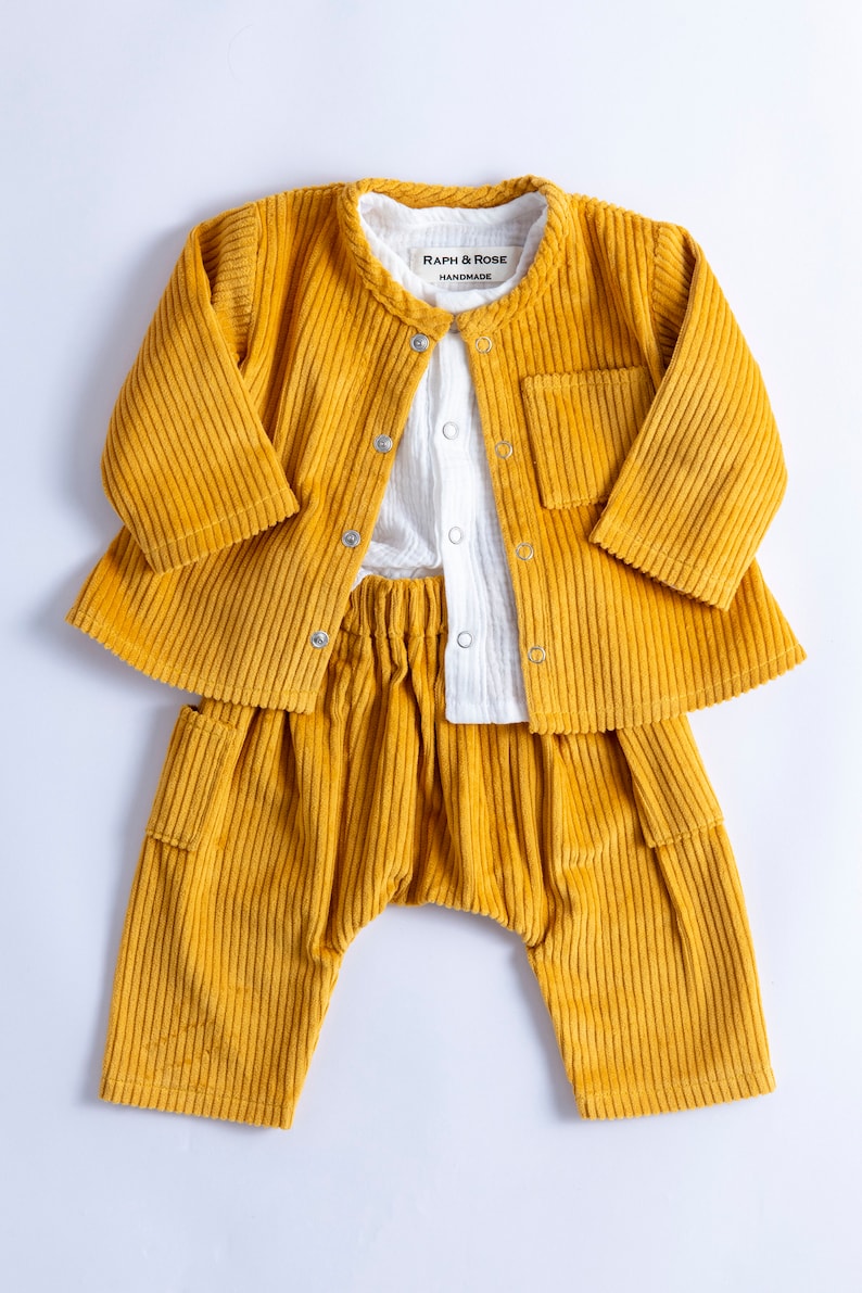 Mustard SILAS Corduroy overshirt, Girls, Boys, Unisex Shirt/Jacket image 6