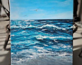 Blue Horizon | 18x24 Acrylic seascape original painting