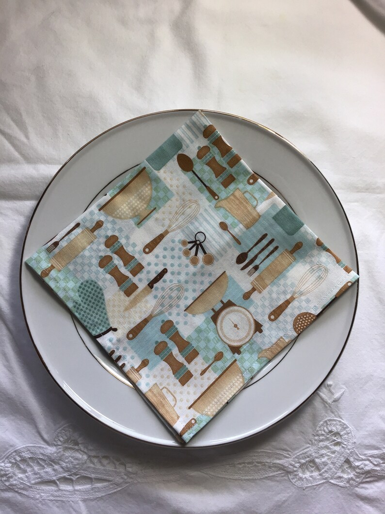 Set of 4 Everyday Cloth Napkins Etsy