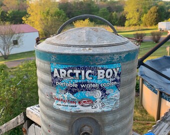 vintage arctic boy water cooler