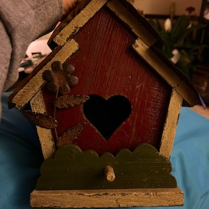 Perfectly Patinaed, Rustic Birdhouse to Match Either Farmhouse or Steampunk