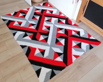 Intertwined C2C crochet pattern