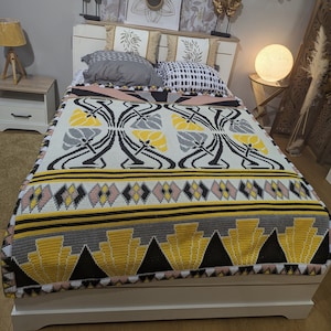 1925&#39;s Art Deco Mosaic Crochet Blanket Pattern