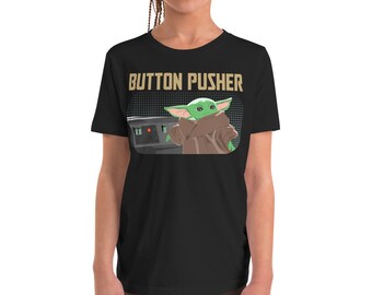 De Child Button Pusher Jeugd Korte Mouw T-Shirt