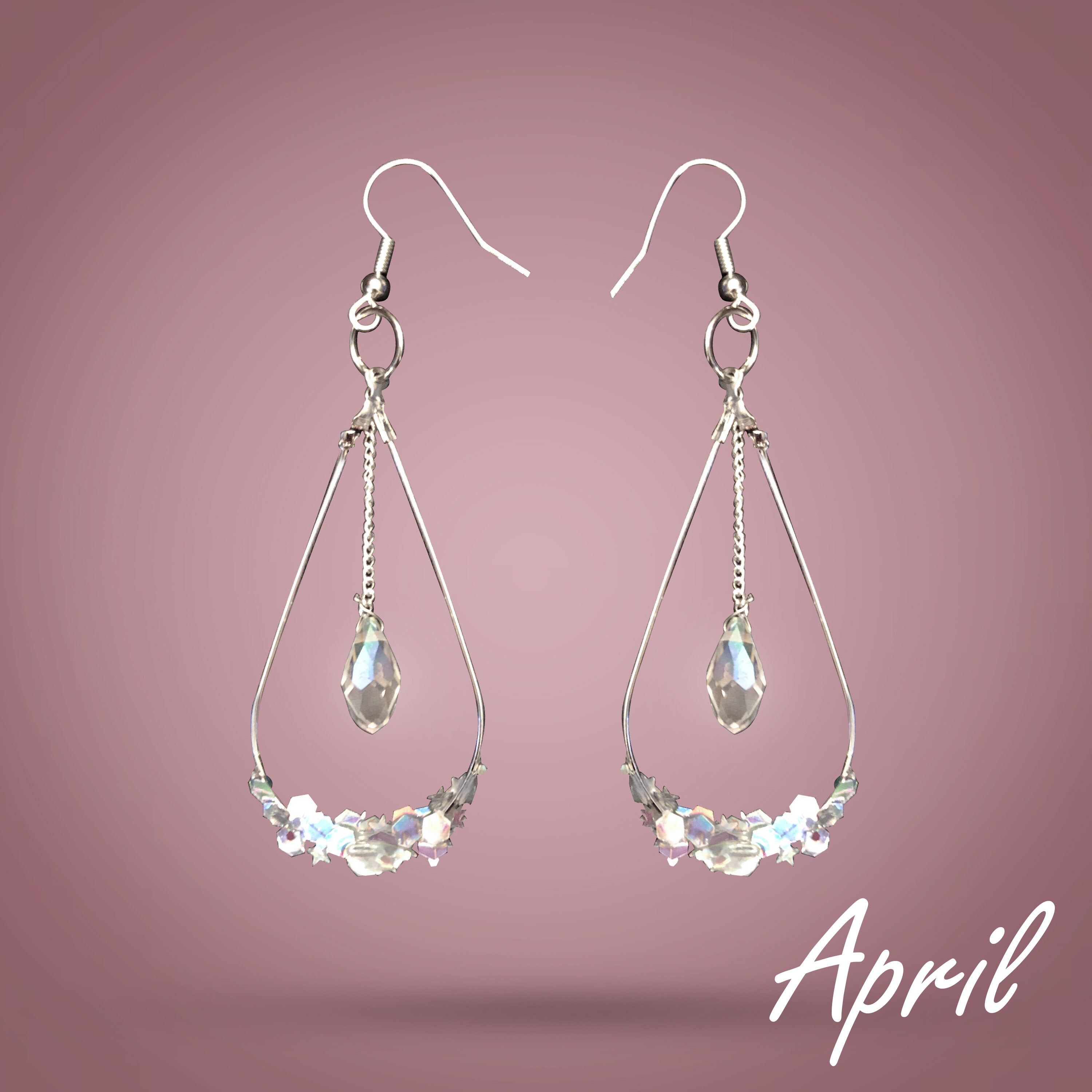 Personalized birthstone earrings Clearance