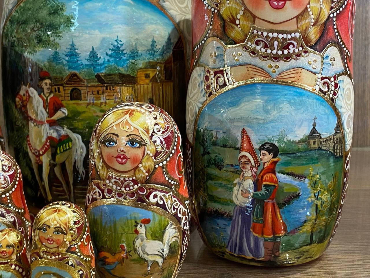 Matryoshka 7 pieces Russian Doll Popular Russian Etsy