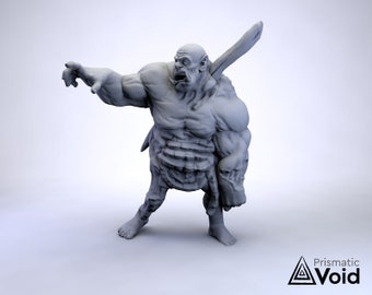 Unded Orc / Zombie - miniature for Dungeons & Dragons, tabletop RPG