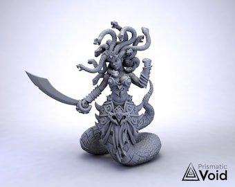 Greater Medusa - miniatuur voor Dungeons & Dragons, tabletop RPG 5E
