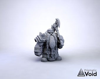 Dwarf Hero - miniature for Dungeons & Dragons, tabletop RPG, Kings of War or Frostgrave