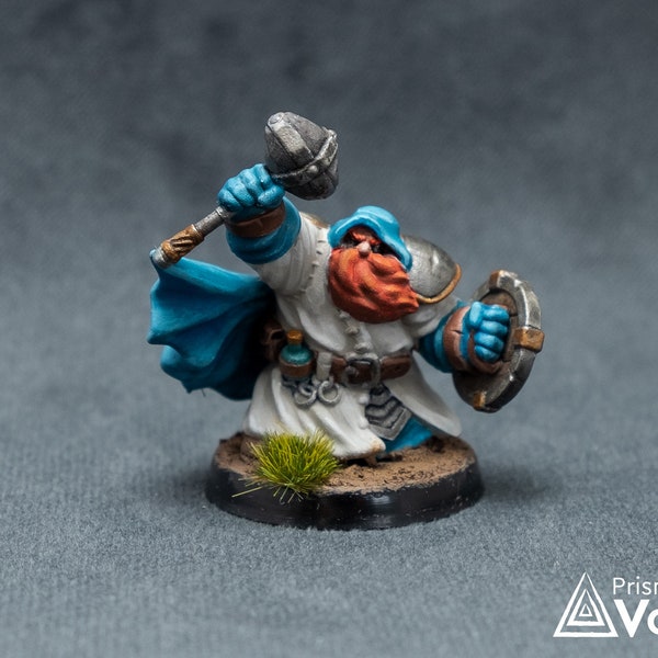 Dwarf Cleric - miniature for Dungeons & Dragons, tabletop RPG