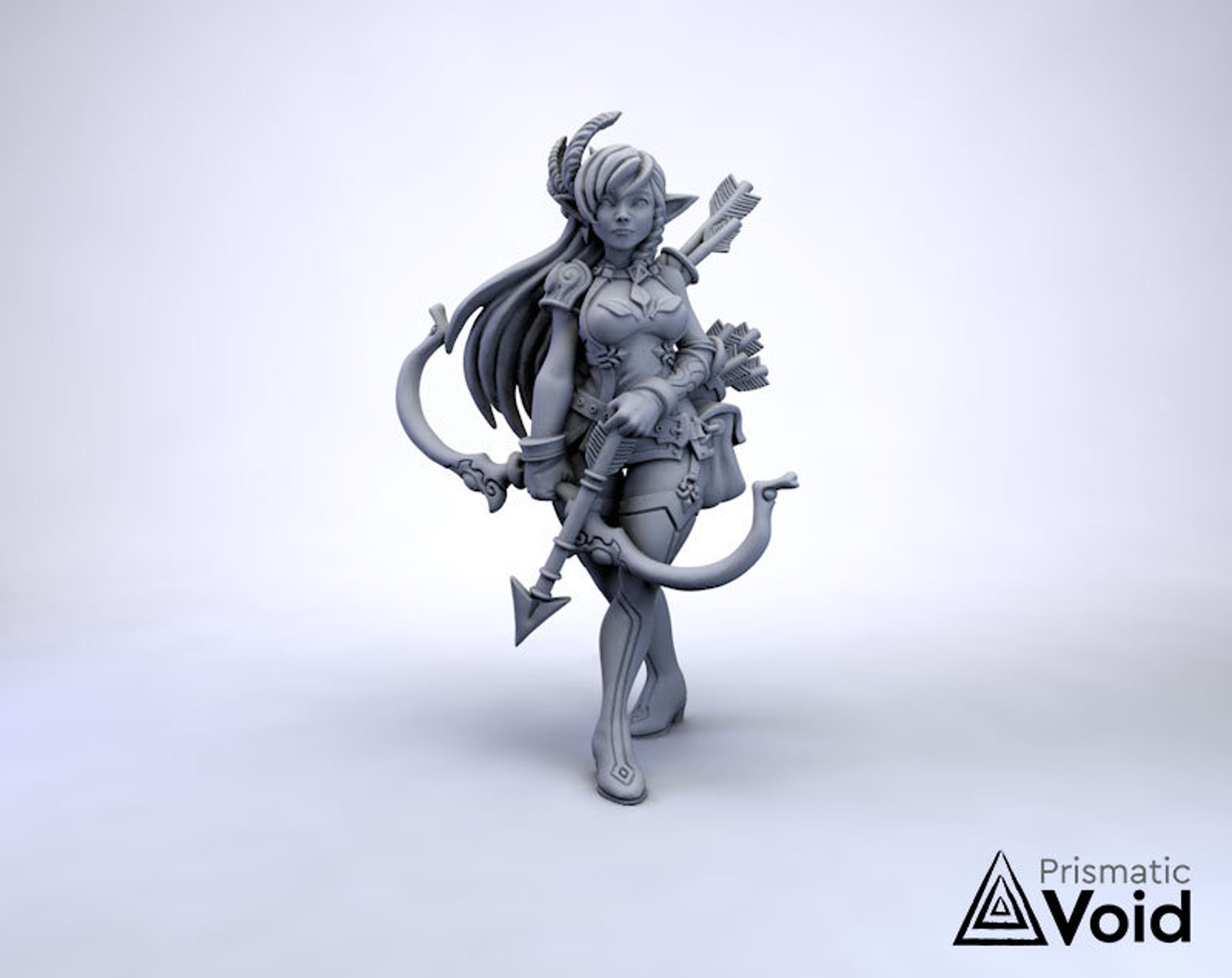 Female Wood Elf Ranger Miniature for Dungeons & Dragons Etsy Australia