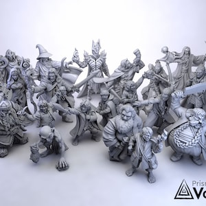 Heroes of Middle-earth Superbundle  - alternative miniatures for Lord of the Ring,  Dungeons & Dragons, Pathfinder, tabletop RPG