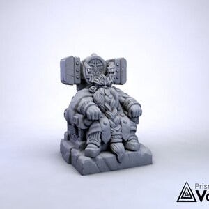 Dwarf King - miniatura para Dungeons & Dragons, RPG de mesa 5E