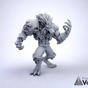 Werwolf Bösewicht / Lycanthrope - Miniatur für Dungeons & Dragons, Tabletop RPG