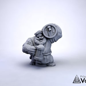Dwarf Innkeeper - miniature for Dungeons & Dragons, tabletop RPG