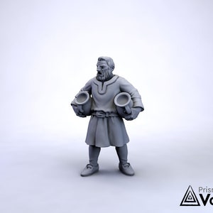 Commoners / Villagers miniatures for Dungeons & Dragons, tabletop RPG, Kings of War Villager 5