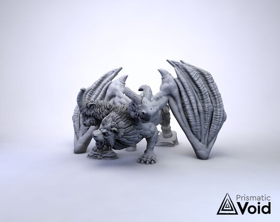 Chimera tabletop RPG Warhammer Age of Sigmar miniature for Dungeons & Dragons Chimera tabletop RPG Warhammer Age of Sigmar miniature for Dungeons & Dragons