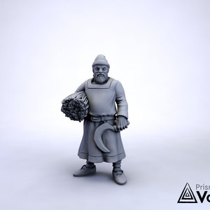 Commoners / Villagers miniatures for Dungeons & Dragons, tabletop RPG, Kings of War Villager 1