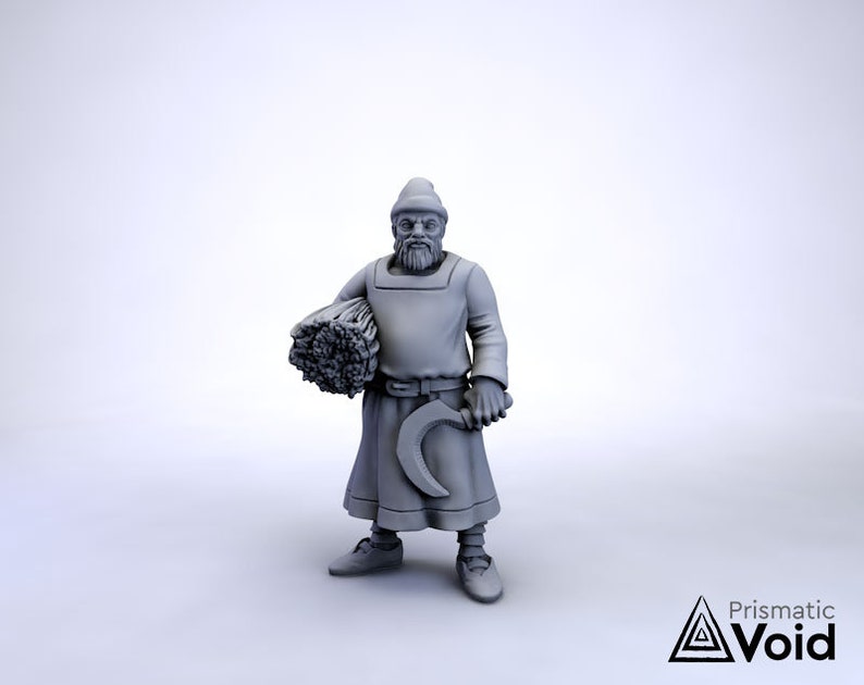 Commoners / Villagers miniatures for Dungeons & Dragons, tabletop RPG, Kings of War Villager 1