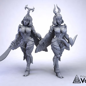 Fey Warriors / Winged Faeries - miniatures for Dungeons & Dragons, tabletop RPG, Kings of War