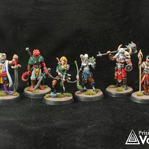 Adventurers Party / Epic Heroes vol. 1 - rogue, fighter, ranger, monk, barbarian, sorcerer - miniatures Dungeons & Dragons, RPG