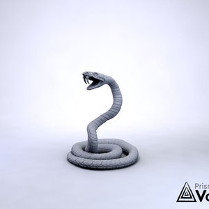 Giant Poisonous Snake - miniature for Dungeons & Dragons, Pathfinder, tabletop RPG, WH, Frostgrave